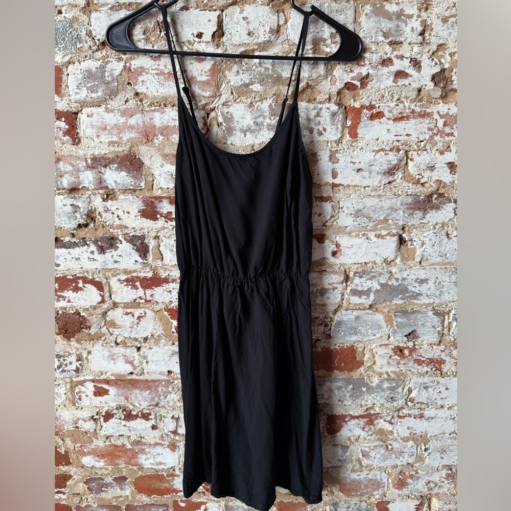 Old Navy Black Midi Dress